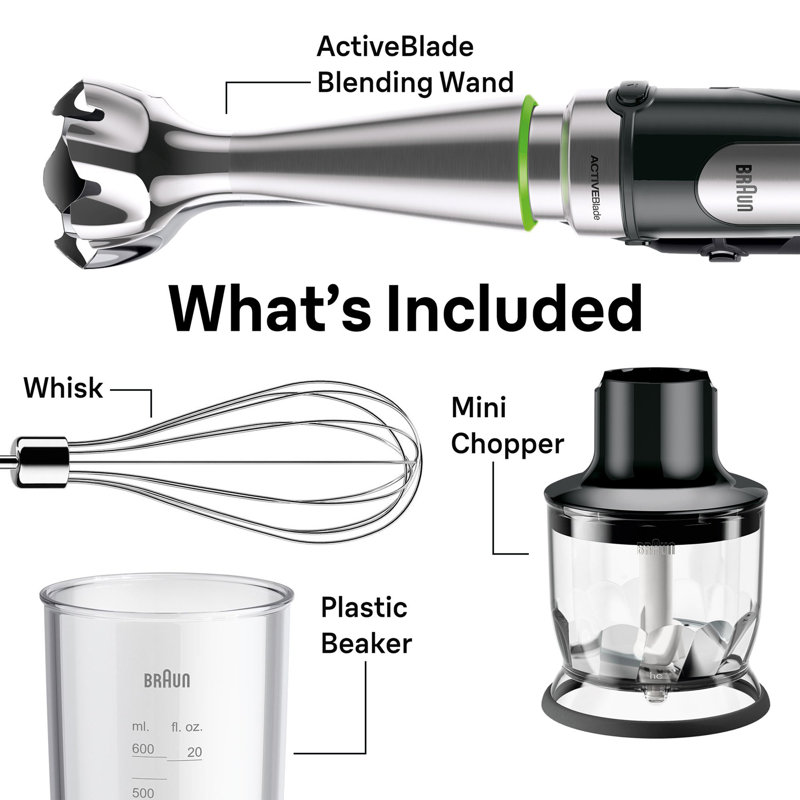 Braun MultiQuick 7 Smart-Speed Hand Blender with 500 Watts of